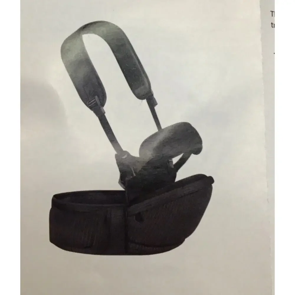 Ergonomic Baby Body Straps Adjustable Padded Straps Black Belly New
